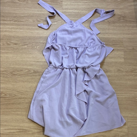 SHEIN Lavender High Low Halter Dress - Picture 2 of 3